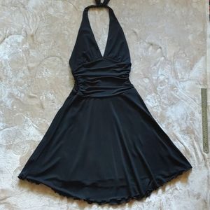 Black Halter Cocktail Dress